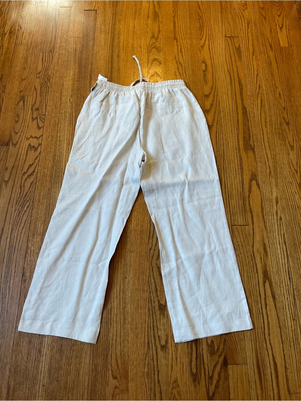 Joie Lightweight Drawstring Linen Pants - Cream - Picture 2 of 3